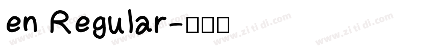 en Regular字体转换